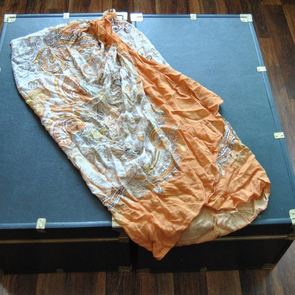 H&M Bohemian Skirt Orange Size: 8-10 (See Tag)